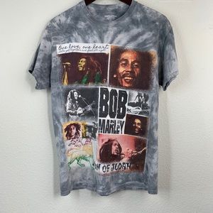 BOB MARLEY Lion of Judah Tie Dye Graphic Tee